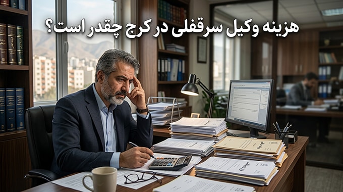 هزینه وکیل سرقفلی در کرج چقدر است؟