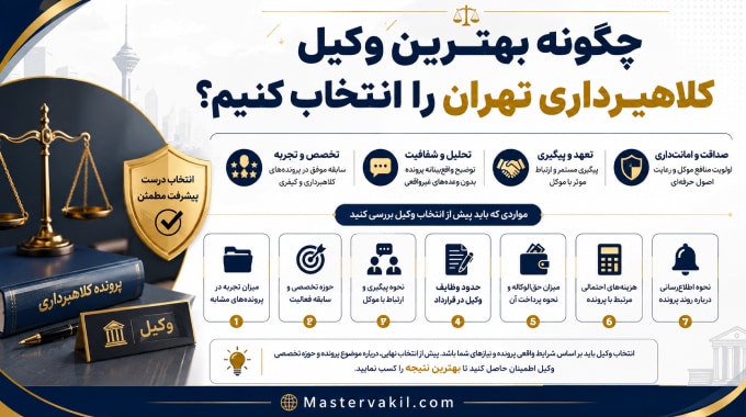 چگونه بهترین وکیل کلاهبرداری تهران را انتخاب کنیم؟