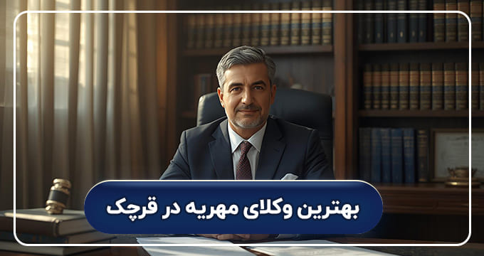 بهترین وکیل مهریه در قرچک