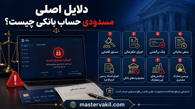 دلایل اصلی مسدودی حساب بانکی چیست؟